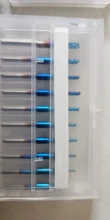 XCAN-Juego de brocas de grabado, Nano Blue Coated brocas de rebajadora de CNC, cortador de fresado de corte, vástago de 1/8 , herramientas de fresado de carburo