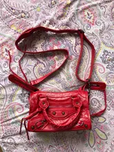 Bolso europeo de cuero PU para motocicleta para mujer, bandoleras cruzadas con remaches y borlas