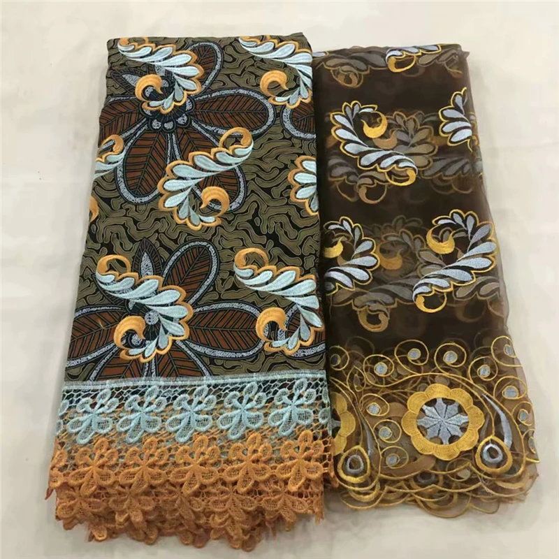 Высококачественная кружевная ткань, Анкара, восковая кружевная ткань, африканская кружевная ткань, воск, шнур кружева для женщин, свадебное платье 070529