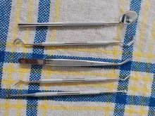 Azdent-Espejo Dental de acero inoxidable, juego de herramientas para la boca, instrumento Dental, herramienta de preparación para dentistas