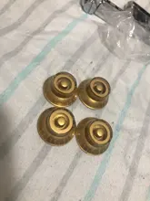 4 x Top Hat Speed Control Knobs For Electric Guitar GOLD