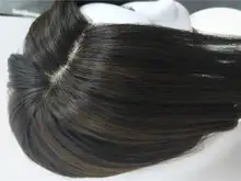 HENRY MARGU-pelucas sintéticas rectas, color negro y marrón, con resalte para mujeres, parte media, longitud del hombro, pelo Bobo resistente al calor