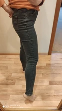 Gray Jeans Pencil-Pants Stretch Skinny Black High-Waist Korean Plus-Size Fashion Woman