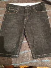 Los hombres pantalones cortos de mezclilla 2020 novedad de verano estilo de la sección delgada fuerza elástica Slim Fit pantalones vaqueros cortos Hombre ropa de marca Negro Azul