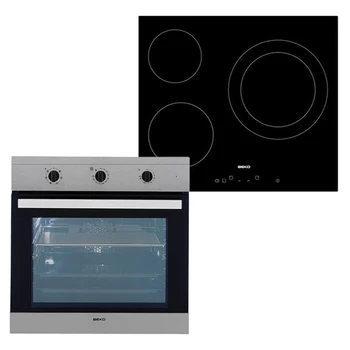 

Combined Oven and Glass-Ceramic Hob BEKO BSE22120X 65 L TouchControl Inox