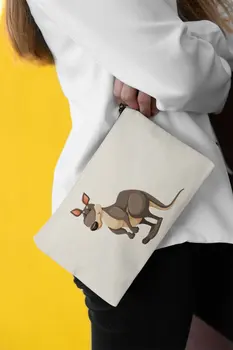 

Angemiel Clutch Sweet Kangaroo Portfolio Hand Makeup Bag