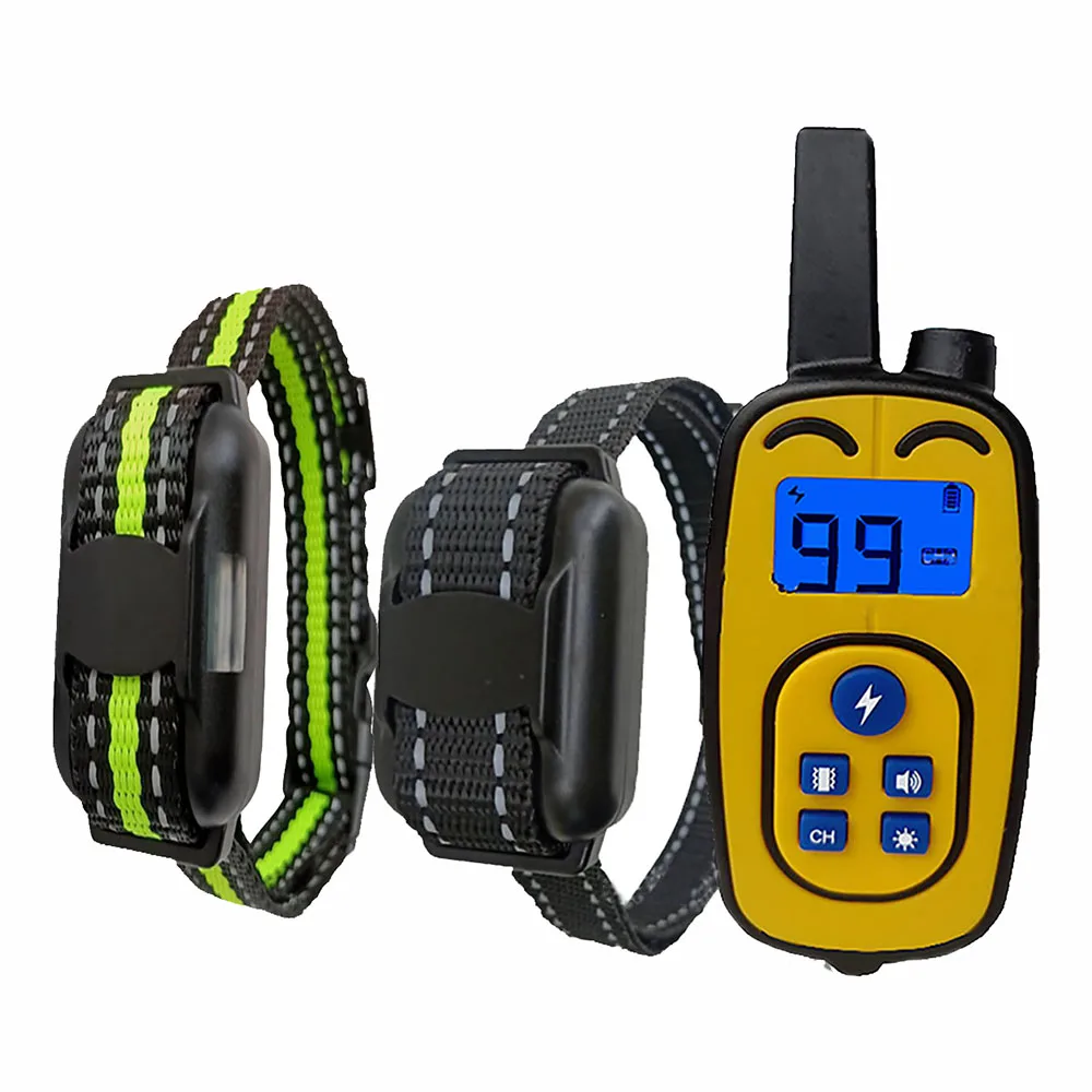 

800M Remote Control Dog Training Collar With Sound And Shock Vibration Modes For 2 Dogs BNF