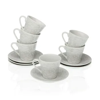 

Piece Coffee Cup Set Porcelain (12 Pieces)