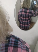 Plaid Shirts Blouses Oversized Women Top Long-Sleeve Blusas Loose Casual Cotton Ladies