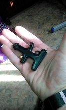 Arma de defensa personal de acero plástico nailon, herramientas de anillo de defensa personal, equipo de anilla