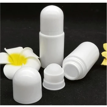 

3 Pieces Plastic Roller Bottles 50ML Empty Refillable Rollerball Bottle for DIY Deodorant Essential Oils Perfume Cosmetics