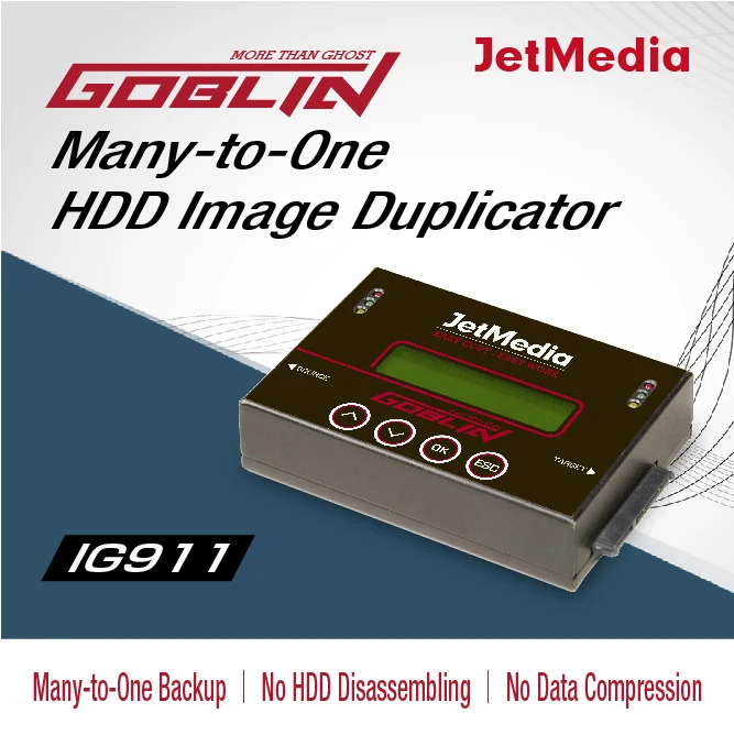 JetMedia IG911 HDD SSD дубликатор для создания изображений автономный IDE SATA mSATA NGFF