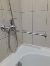 Frap Bathroom Mixer 40cm stainless steel long nose outlet brass shower faucet F2213