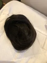 XIYUE-moño para el cabello para mujer, postizo de pelo sintético rizado, moño ombré, lisos, con pinza