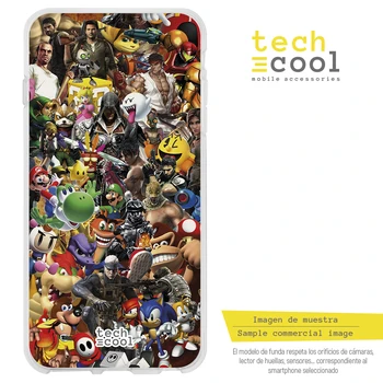 

FunnyTech®Stand case for ZTE Blade Silicone V9 L Characters games varied