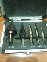 HSS broca de aluminio orificios múltiples juego de brocas para Metal madera agujero de perforación cortador paso cono Taladro