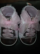 Zapatos de piel sintética para bebé de 0 a 18M, antideslizantes, con encaje bordado Floral, suaves, para antes de caminar, niños pequeños, caída de zapatos