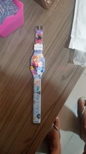 Reloj electrónico para estudiantes, pulsera de silicona con dibujos animados de Frozen, protección ambiental, LED