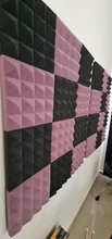 Espuma acústica de estudio insonorizada Panel de tratamiento de absorción de sonido piramidal, esponja protectora de azulejos, 4/8/12/24 Uds., 250x250x50mm, 7 colores