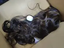 ALAN EATON-Peluca de cabello sintético para mujer afroamericana, cabellera artificial largo ondulado con flequillo, color negro, marrón y dorado, resistente al calor