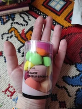 Maange10 Uds Mini Foam-Puff de polvo grande, belleza, licuadora, base correctora, crema suave, en húmedo y seco, doble uso