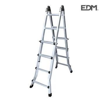 

Telescopic multifuntion ladder 2X4 + 4 steps EN131-4 EDM