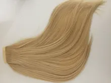 BHF-coleta de cabello humano para mujer, máquina de cabello Remy liso europeo, peinados de coleta, cabello Natural de 100g 100%, cola de caballo con Clip en extensiones