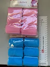 Rizos de esponja pequeños/grandes, rizos de espuma rizados, profesionales, de estilo, rulo de esponja suave, rodillos de espuma para el cabello húmedo