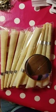 Hopi-limpiador de oídos, vela de oreja, removedor de cera, cuerno, bandeja para tapones para los oídos, aromaterapia redonda, fragancia de Candling de Indiana, 10 Uds.