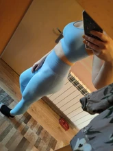 Ropa de gimnasio sin costuras parra Fitness, Leggings de cintura alta, trajes deportivos, ropa deportiva