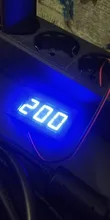 AC 70-500V 0,56 LED Digital del voltímetro del medidor de voltaje de voltios de instrumento herramienta 2 cables rojo verde azul pantalla 110V 220V de 0,56 pulgadas