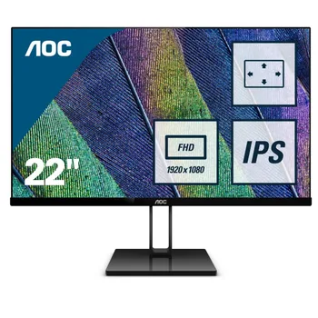 

AOC Value-line 22V2Q screen for PC 54.6 cm (21.5 ") 1920x1080 pixels Full HD LED Black