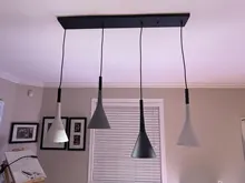 Hanging-Lamp Led-Pendant-Lights Kitchen-Fixtures-Bars Lamparas-De-Techo Bedroom Cafe
