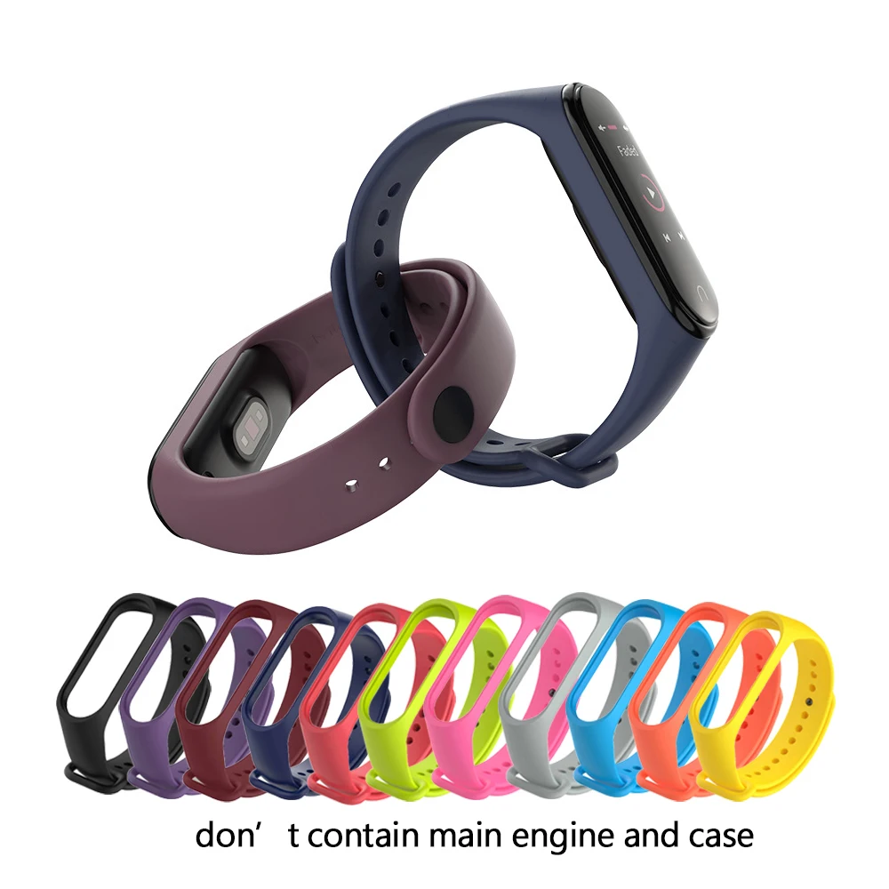 Ремешок mi Band 3/4 для Xiaomi ремешок на запястье силиконовый 4 Сменные аксессуары |