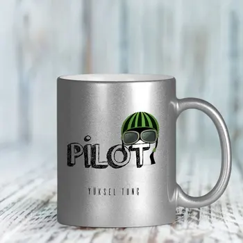 

Personalized Professional Pilot Silver Gilt Mug Cup