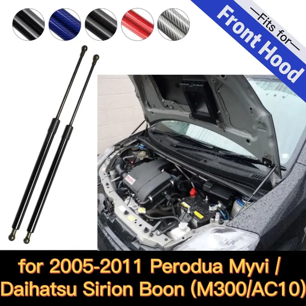 

Hood Struts for 2005-2011 Perodua Myvi M300 / Daihatsu Sirion Boon AC10 Toyota Passo Front Bonnet Damper Refit Lift Support Prop