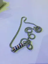 Collar con colgante 3D para barbería, cadena de poste para Barbero, estilo Hip Hop, gótico, joyería