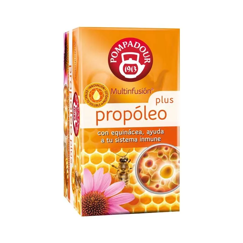 Propolis Plus with echinacea. 18 sachets Pompadour afbeelding