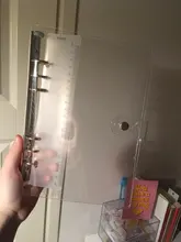 Cuaderno transparente de hojas sueltas de varios tamaños, carpeta de notas, diario, cubierta de núcleo interno, suministros de papelería de oficina, tamaño A7, A6 y A5