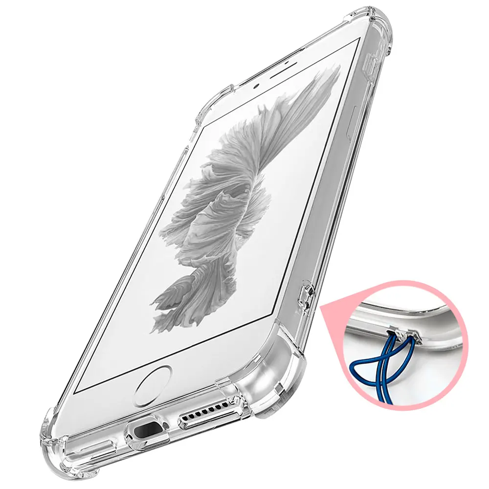 Защитный чехол-подставка OcioDual из ТПУ для iPhone 7 Plus, 8 Plus, углами, усиленными краями, АНТИШОК, силиконовый, противоударный