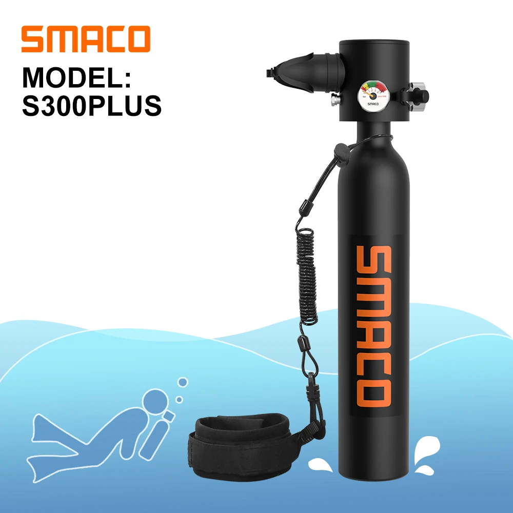 Smaco S300plus 500ml Scuba Diving Tank Equipment Dive Cylinder Scuba