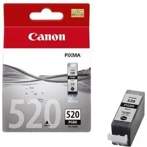 

Pack of 2 ink cartridges CANON-PGI-520BK-Black-blister standard capacity with alarm