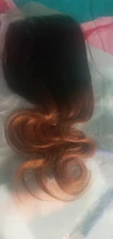 Lace Closure Bundles Weaves-Extension Remy-Hair Body-Wave Spark Ombre 100%Human-Hair