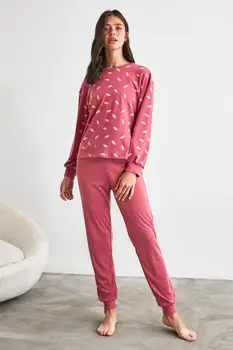 

Trendyol Printed Knitted Pajamas Set THMAW21PT0271