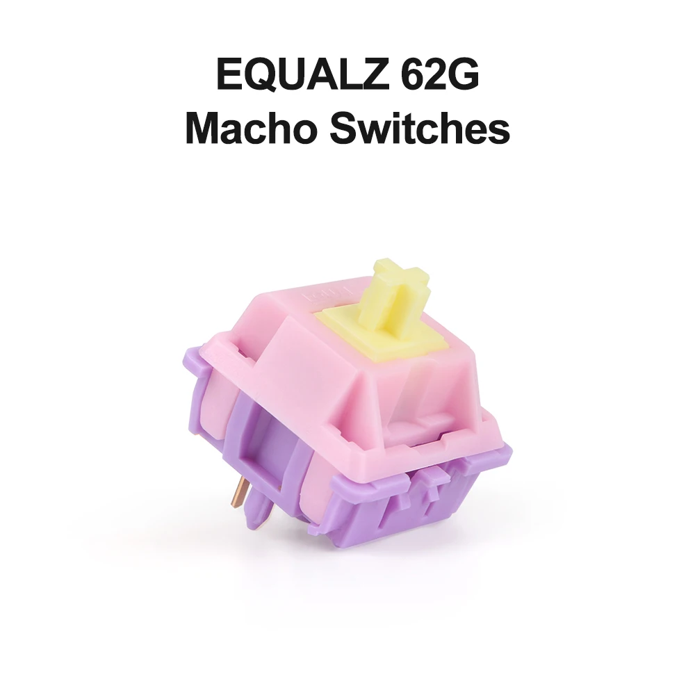 Macho Switches EQUALZ Banana Split Switch Mechanical Keyboard Linear 62g 5 Pins POM Gold Plated Spring Factory Lubed Gamer PC keyboard computer wireless