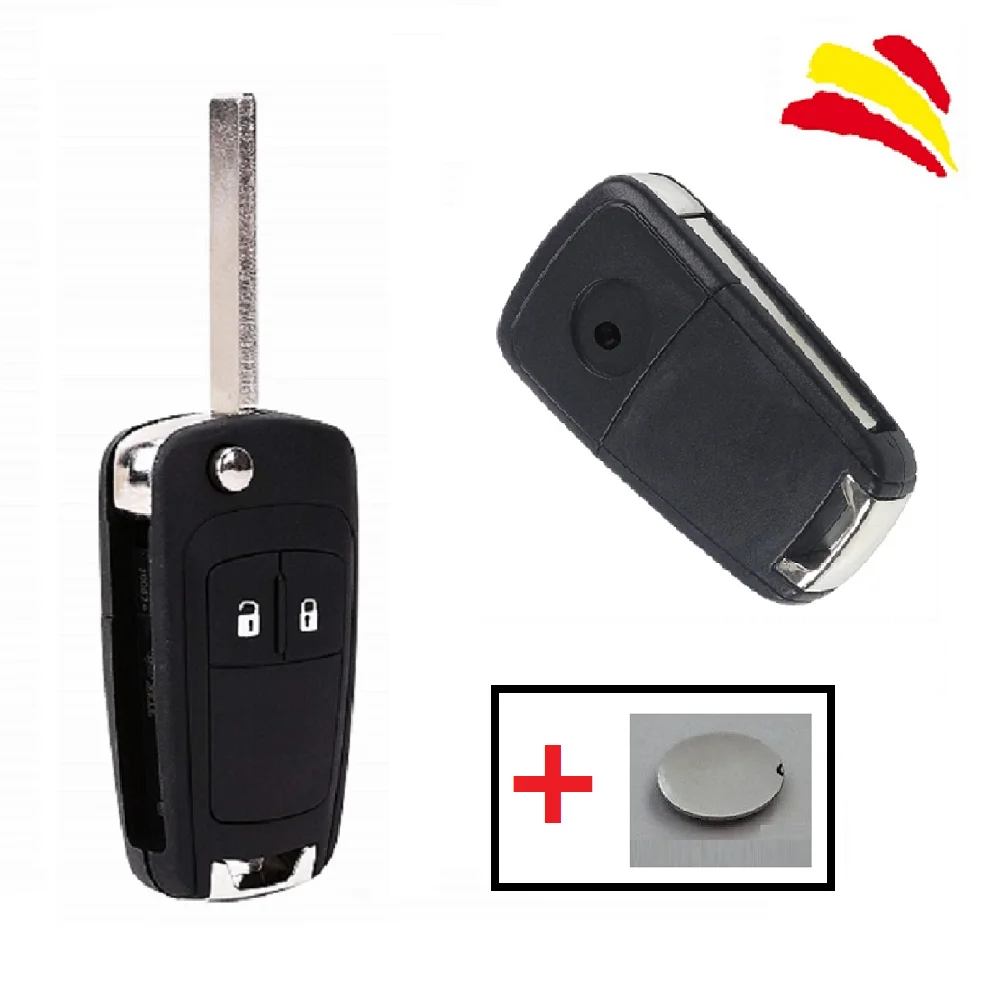 MANDO CARCASA LLAVE key shell para OPEL ASTRA INSIGNIA VAUXHALL de 2 botones espadin LISO