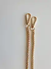 Bolso único Accesorios de cadena Correa de hombro única Cadena de mensajero Correa de reemplazo Bolso de mujer Mochila Correa de oro Crossbody Cadena de aleación de zinc Accesorios de reemplazo Cien modelos Cadena de m