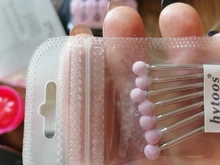 HYTOOS 7 unids/set corindón uñas taladro 3/32 Rotary piedra cerámica Burr cortadores para manicura accesorios de uñas herramienta