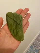 Gua Sha-Rodillo de Jade masajeador Facial 100% verdadera piedra Natural, rascador Gouache, herramientas de masaje para el cuidado de la piel