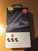 Baseus-soporte magnético para teléfono móvil, base para iPhone X, Samsung, 360 grados, GPS